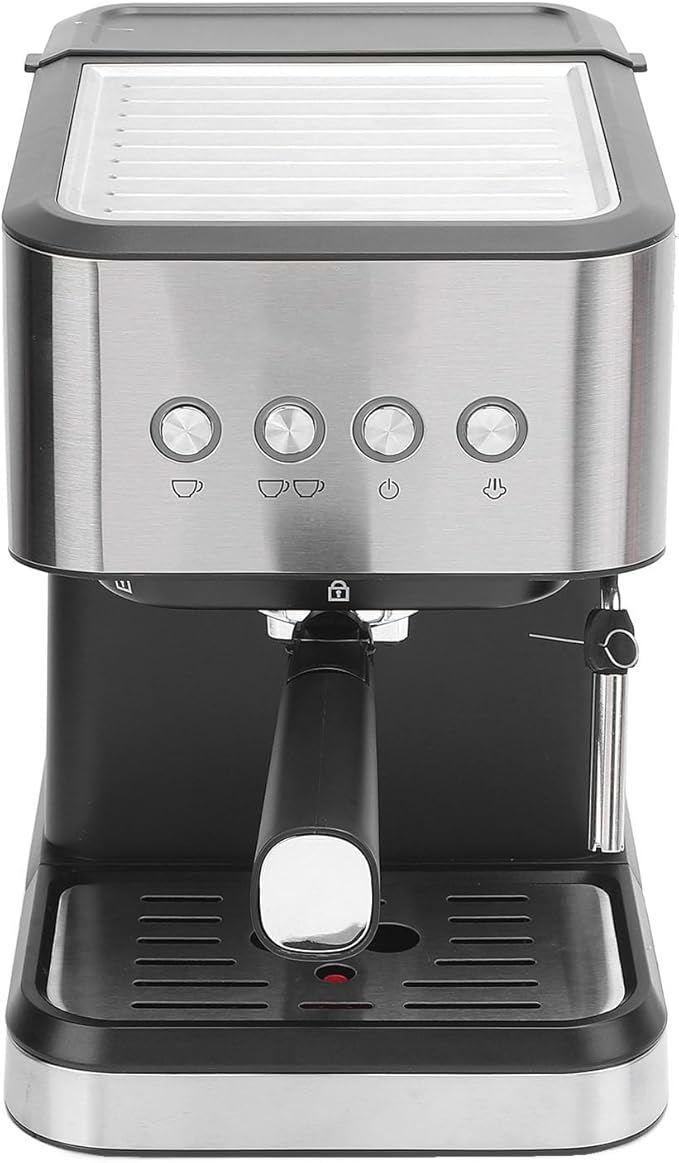 Gonetre 1050W 20 Bar Semi Automatic Coffee Machine Machine Coffer Maker with Milk Frother Steam Wand 1.5L Water Tank Quick Preheat for Cappuccino Latte (US Plug 110V)