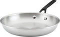 KitchenAid 5-Ply Clad Polished Stainless Steel Frying Pan/Skillet 10 Inch - Stainless Steel