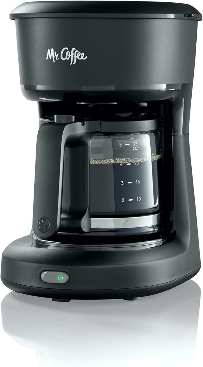 Mr. Coffee® 5-Cup Mini Brew Switch Coffee Maker Black