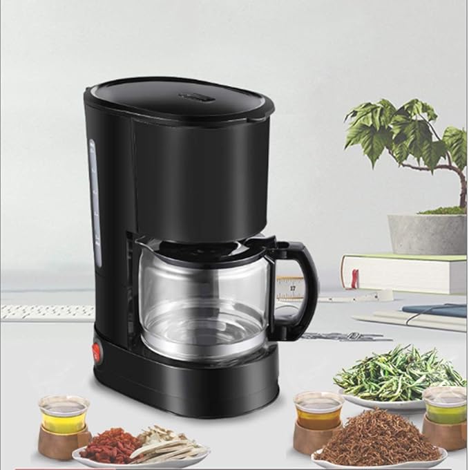 Coffee Machine Household Small Full Semi-Automatic Drip Coffee Maker 1 Person-2 People Drip Coffee Maker (B) (A)