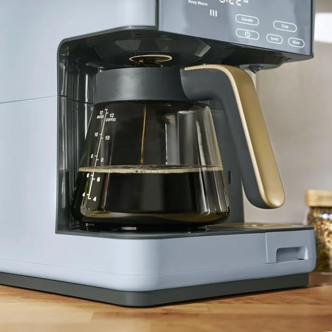Multi-Brew Coffee Maker 12-Cup Carafe + Single-Serve Pods or Grounds Over Ice Touch Display by Drew Barrymoree. (Cornflower Blue)