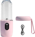 Yoidesu Portable Blender 500ml USB Rechargeable Travel Blender with Stainless Steel Cutter Mini Juicer Cup Fruit Mixer for Gym Home Office Sports Outdoor