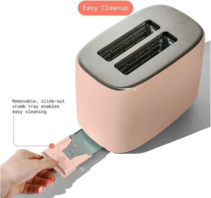 2 Slice Toaster Touch-Activated Display Extra Wide Slots Bagel Function Stainless Steel Kitchen
