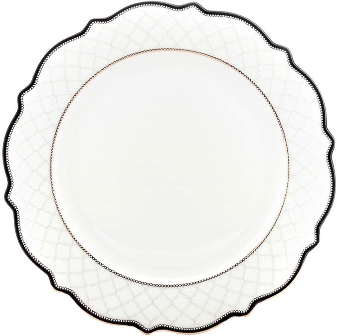 Euro Porcelain 57-pc Banquet Dinnerware Set Luxury Bone China Tableware Service for 8 (6664-3) 6664-20