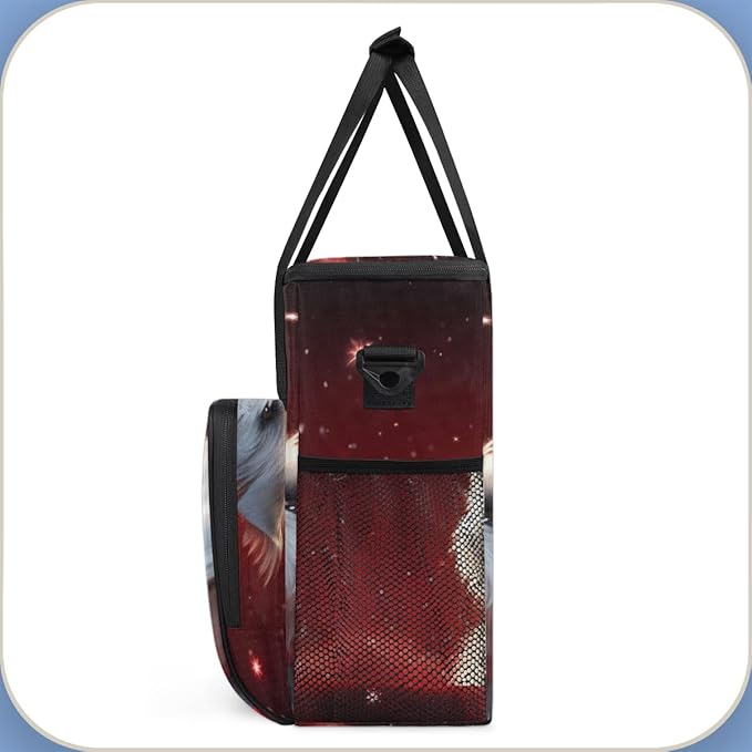 Cute Dog Coffee Maker Carrying Bag Star Portable Travel Storage Tote Bag Compatible with K-Mini or K-Mini Plus Single Serve Coffee Brewer Carrying Case with Multiple Pockets &amp Shoulder Strap