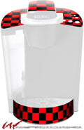 Decal Style Vinyl Skin compatible with Keurig K40 Elite Coffee Makers Checkers Red (COFFEE MAKER NOT INCLUDED)