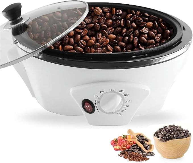 Coffee Bean Roaster Coffee Roaster Machine Multifunctional Electric Coffee Bean Maker with Adjustable Temperature High Capacity Coffee Maker