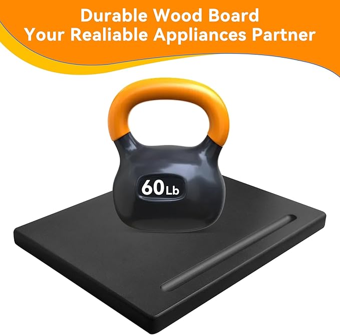 Wood Appliance Slider with 360' Wheels 13D x 16W Sliding Tray for Coffee Maker &amp Heavy Kitchen AppliancesCountertop Appliance slider for Kitchen Appliance Premium Wood Rolling TrayNo Assembl