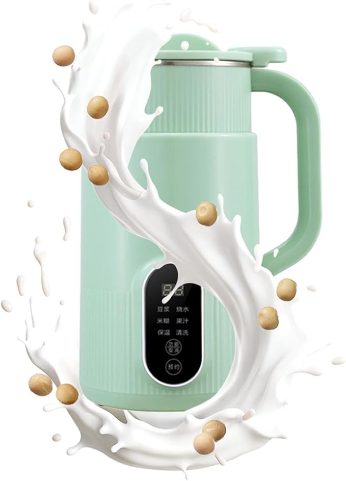 Automatic Nut Milk Maker Soya Milk Maker Milk Maker With Delayed Start Heating Self-Cleaning Oven Function Milk Dispenser for Homemade Milk Oatmeal Soya Milk. (1 pc)