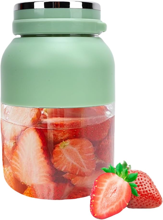 800ml Portable Blender Personal Professional Coffee Grinder Protein Shake Blender Drink Mixer Bottle with Lid Straw for Gym Travel