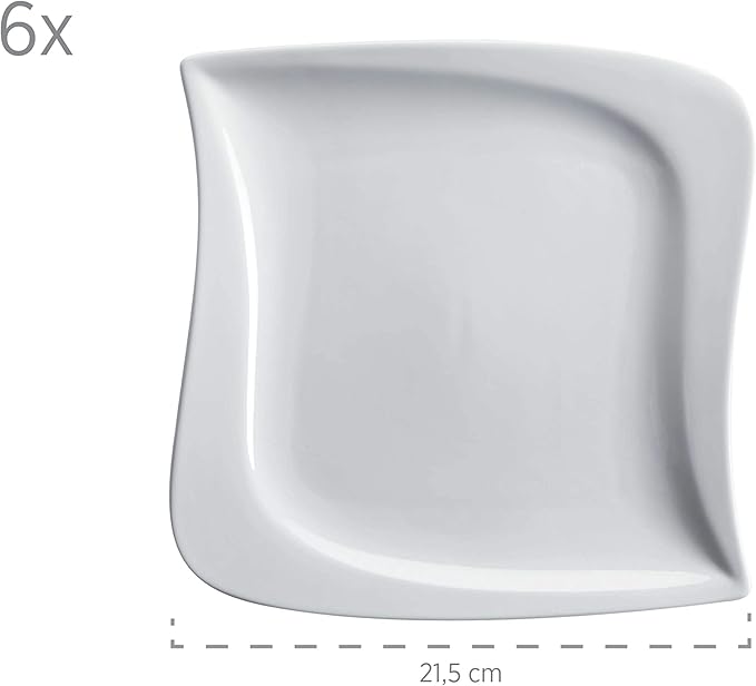 M盲ser La Musica Series 30 Piece Combi Set for 6 People Porcelain Dinnerware Set