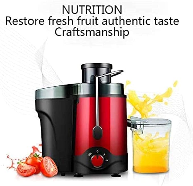 Multifunctional Electric juicer Juicer MachinesJuicer Extractor Big Mouth Cold Press Juicer Fruit Dual Anti-drip Speed Juicer and Extractor Vegetable MotorredSilver Juice residu
