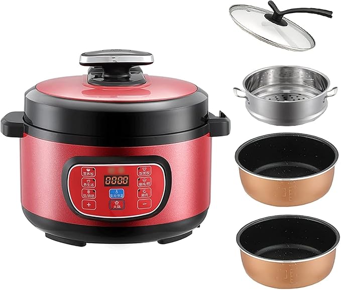 Rice Cooker Household Multifunctional Frying Pan/Wok/Soup Pot 24H Appointment and Keeping Warm for 2-5 People (B 1) (B 4)
