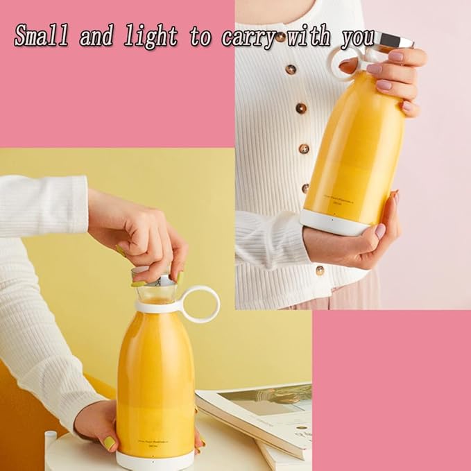 Portable Blender for Smoothies Personal Small Smoothie Blender with 11.83 Oz/350ml for Shakes and Smoothies Durable Stainless Steel Blades Magnetic Charging Convenient (White)