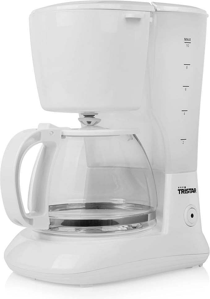 Tristar CM-1252 Coffee Maker – Volume: 1.25 Litres – Drip Proof Element – White