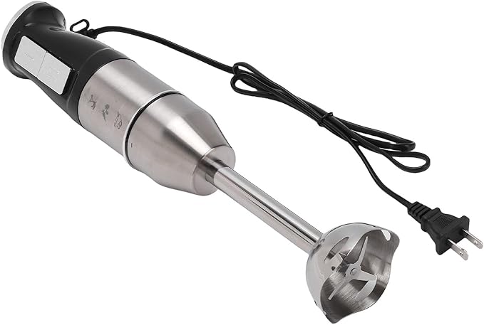 Greensen 400W Immersion Hand Blender Stainless Steel Stick Mixer with Adjustable Speed for Smoothies Soups and Purees Ideal for Everyday Kitchen Use