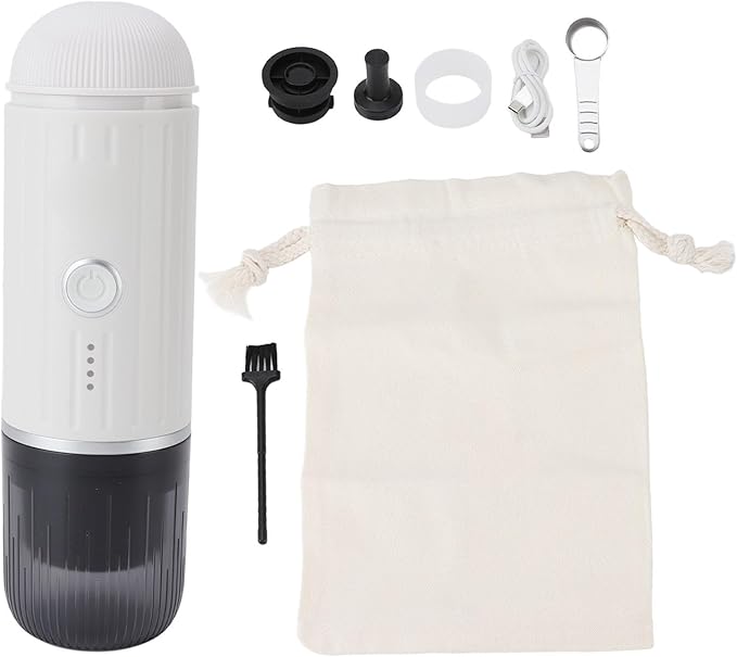 Dpofirs Portable Coffee Maker 19 Bar Pressure Mini Coffee Machine 7500mAh Simple Operation for Home
