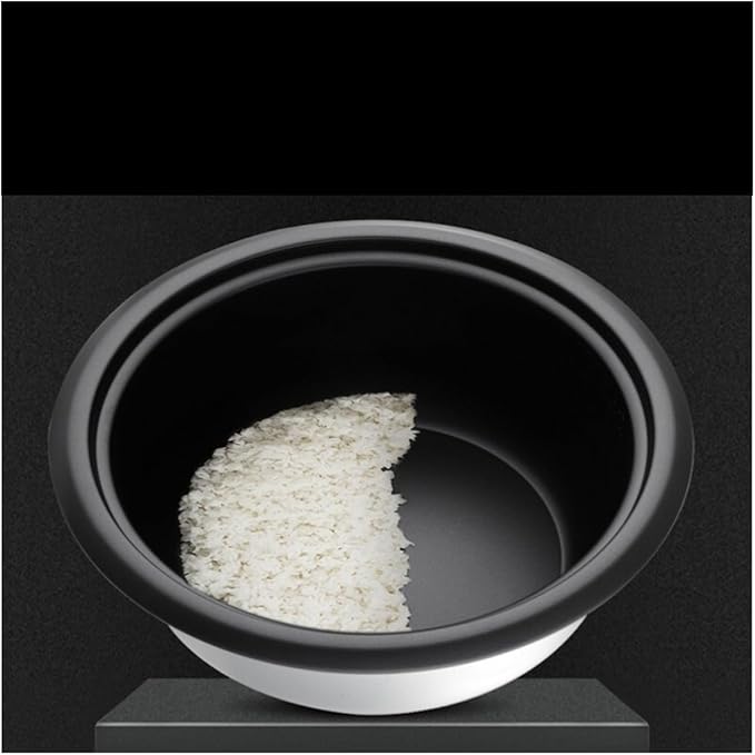 Electric Rice Cooker Inner Pot Old-fashioned Black Crystal Non Stick Pot Compatible For Midea Household Electric Rice Cooker Inner Pot 1.5L Electric Rice Cooker Universal Accessory Container Replaceme