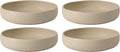 Bloomhouse - Two Time Oprah's Favorite Things Winner - Corsica Clay 4-Piece Meal and Pasta Bowl Set – Cappuccino Cream Stoneware for Dinner Serving &amp Everyday Use