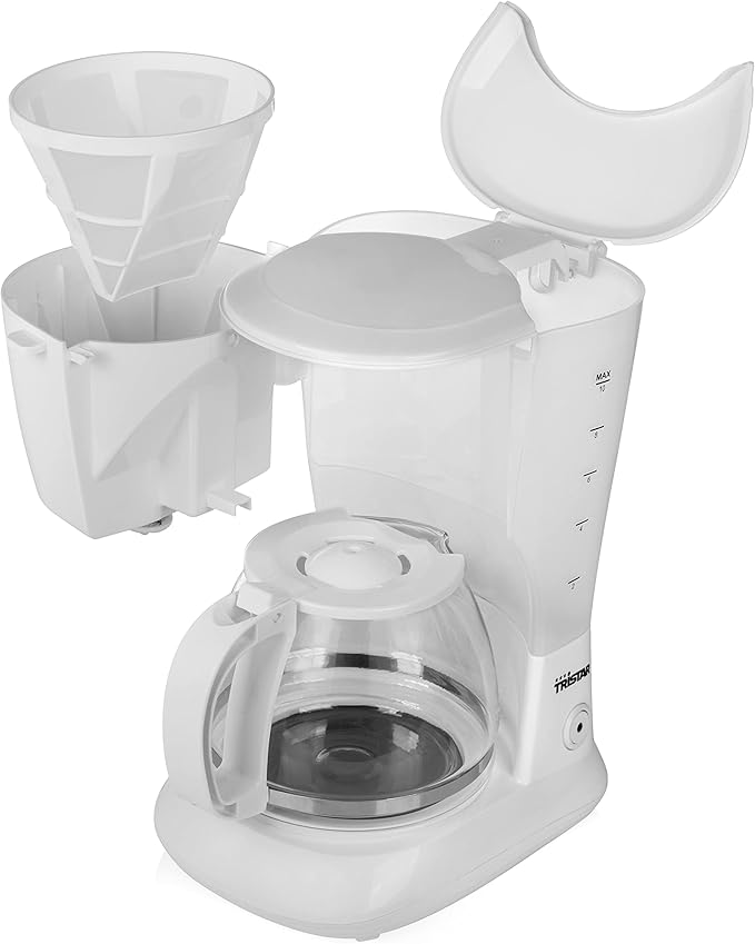Tristar CM-1252 Coffee Maker – Volume: 1.25 Litres – Drip Proof Element – White