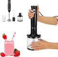 Food Blender 4-in-1 Household Handheld Food Cooking Stick with Ground Meat Cup Low and High Speed Setting Suitable for Home Kitchens To Prepare Children's Food So
