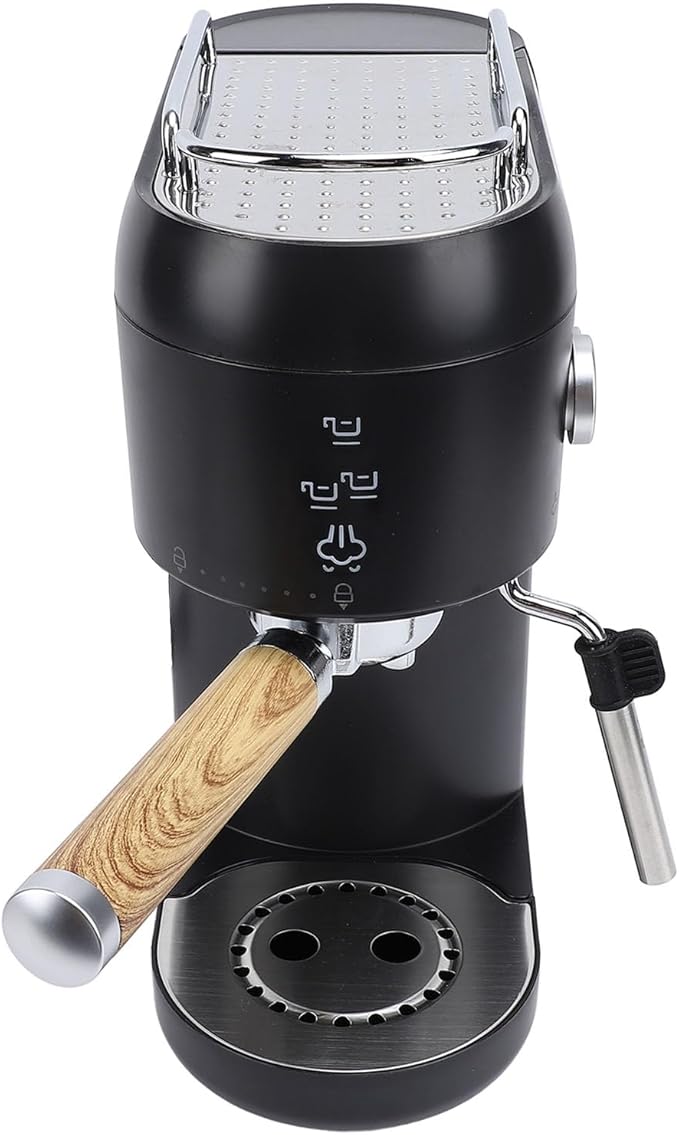 Zerodis 20 Bar Espresso Machine Compact Espresso Coffee Machine with Portafilter Tamper 1400W Intelligent Temperature Control Milk Frother Coffee Machine for Cappuccino (US 110V)