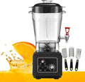 2900w Blender - Kitchen Smoothie Mixer Commercial Food Processors Juice Blender with Soundproof Sleeve Electric Beverage Machine for Fruit 11l/15l/19l with Spout 45000rpm Black11L