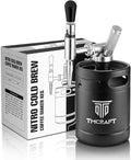 TMCRAFT 64oz Nitro Cold Brew Coffee Maker Home Brew Coffee Keg with Stainless Steel Stout Creamer Faucet &amp Pressure Relieving Valve