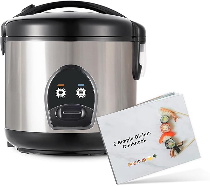 Rice Cookers 10-Cup Electric Rice Cooker Convenient Ceramic Nonstick Inner Pot Rice Maker