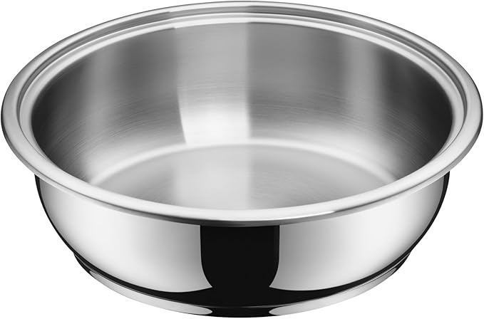 WMF Click&ampServe Induction 7-Piece Saucepan Set Removable Handle Cooking Pot Set with Glass Lid Frying Pan Cromargan Stainless Steel