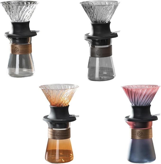 Cold Brew Coffee Maker with Detachable Silicone Base Color Coffee Decoration Set Homes Kitchen Essential