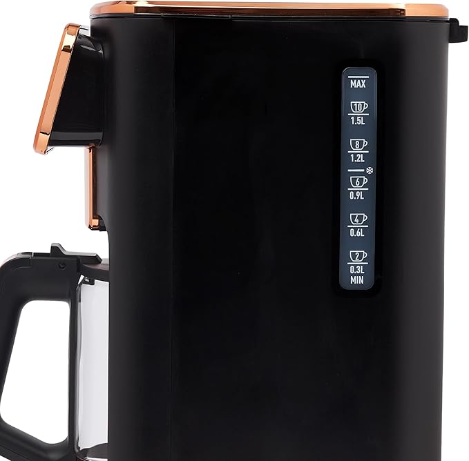 Haden Dual Brew 12 Cup Hot and Iced Coffee Maker with 120 Minute Keep Warm Delay Brew Adjustable Strength Programmable Clock and Anti Drip Black