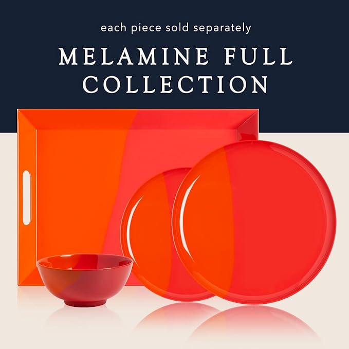 Melamine Serving bowls | Extra Durable Melamine Pasta Salad Bowl | Shatter-Proof and Chip-Resistant | Dishwasher Safe BPA Free | Lightweight Dinnerware Set of 4 | Perfect for Parties Picnics BBQ