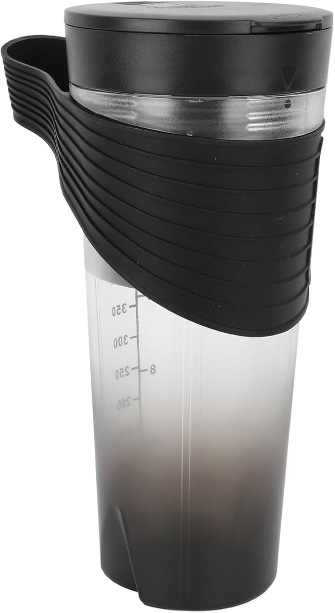 Portable Blender 460ml USB Rechargeable with 20000RPM Motor and 6 Stainless Steel Blades - Powerful High - Speed Mixer for Smoothies Shakes &amp Baby Food Lightweight for Home (Black)