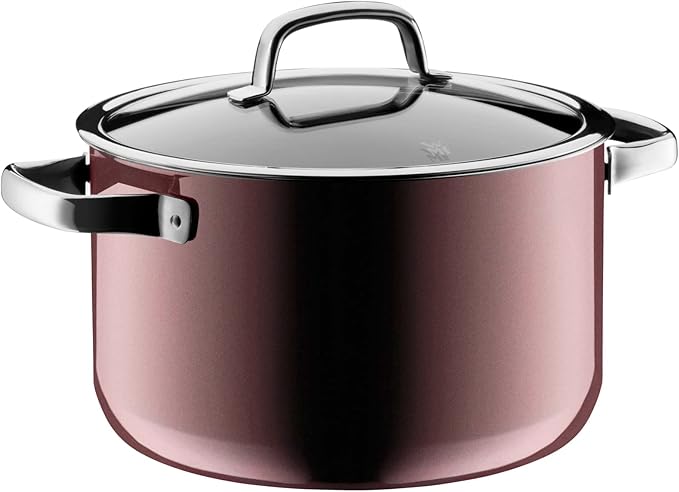 WMF Fusiontec Mineral Cookware Set 4PC with Glass Lid Rose Quartz. Mineral Cooking Sets.