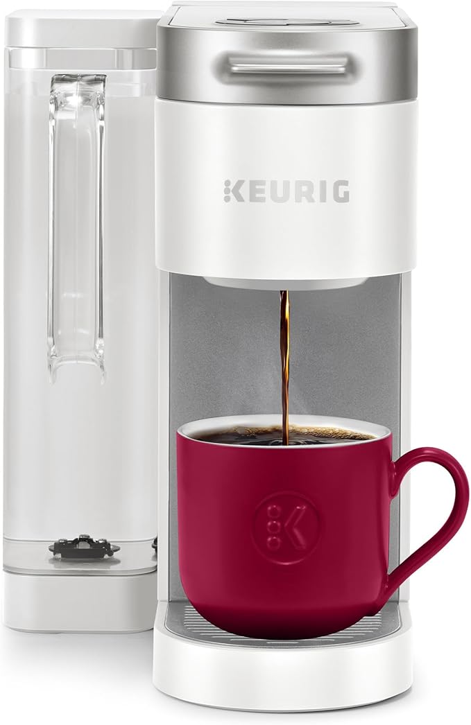 Keurig K-Supreme Single Serve K-Cup Pod Coffee Maker MultiStream Technology 4 Brew Sizes 66oz Dual-Position Removable Reservoir White
