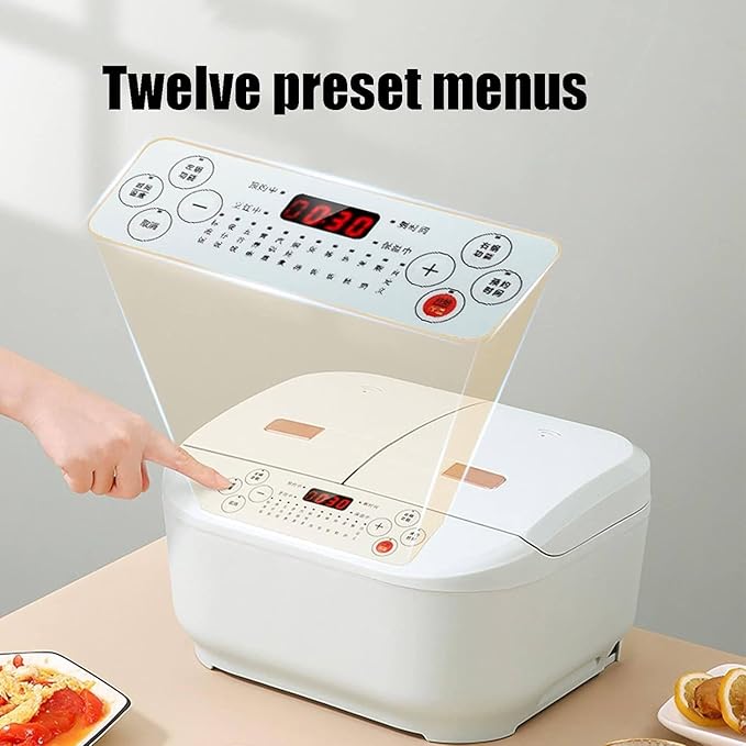 Professional Electric Rice Cooker 1.5L+1.5L Home Double Inner Tank Multi Function Rice Cooker 12H Appointment Precise Dual-Sense Temperature Control