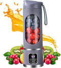 Portable Blender | 450ml Wireless Compact Maker with LED DisplayPortable Juicer Cup - for Home Gym Kitchen Beach School Camping Hiking Picnic Vacation Apartment Dorm