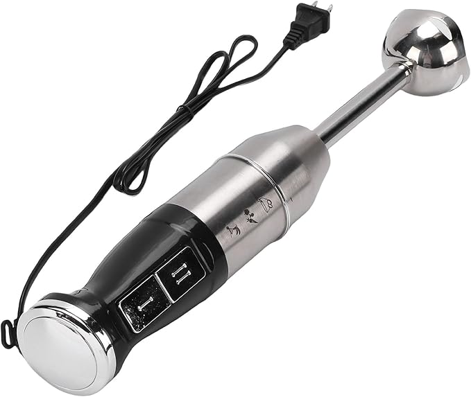 ANGGREK 400W Immersion Hand Blender Stainless Steel Stick Mixer with Adjustable Speed Detachable Shaft for Smoothies and Soups