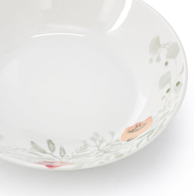 Elama Poppy 18 Piece Porcelain Dinnerware Set Service for 6
