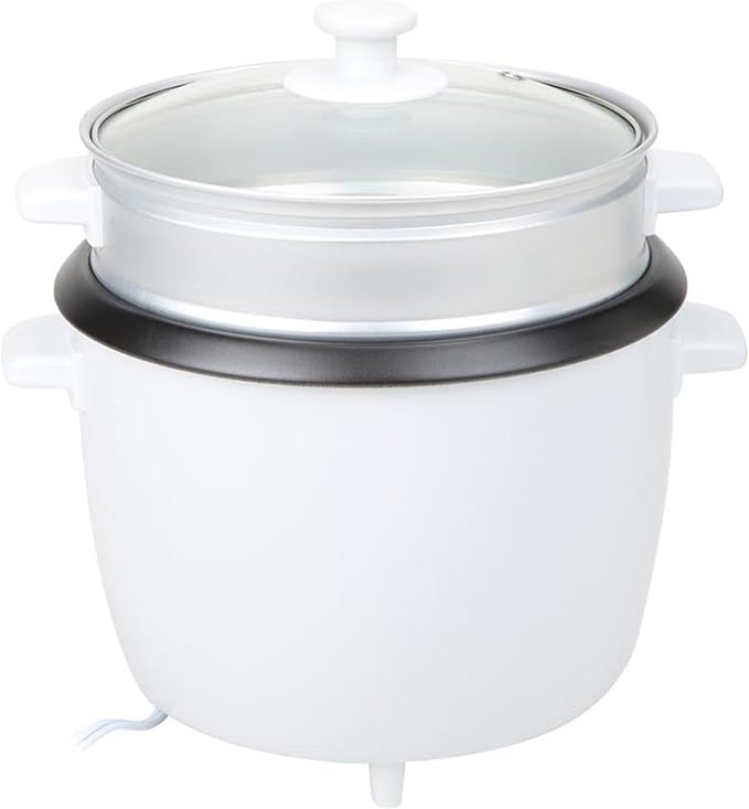 Tayama Rice Cooker with Steam Tray 8 Cups White (RC-8R)