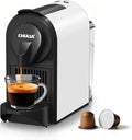 CHULUX Mini Espresso Machine for Nespresso Pod 20 Bar Single Serve Coffee Maker 1400W White