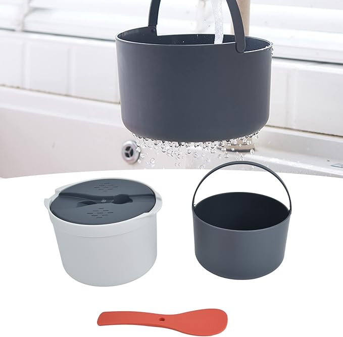 Atyhao Microwave Rice Cooker Set Odorless Food Grade PP Good Sealing Rice Maker for Kitchen for Microwave (Orange)