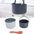 Atyhao Microwave Rice Cooker Set Odorless Food Grade PP Good Sealing Rice Maker for Kitchen for Microwave (Orange)
