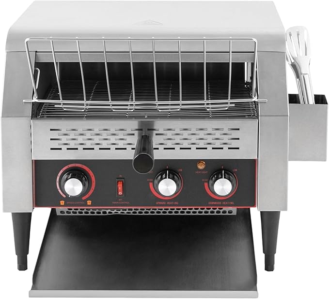 Commercial Toaster Restaurant Conveyor Toaster Two-way Output Multiple Speed &amp Modes Smooth Transmission