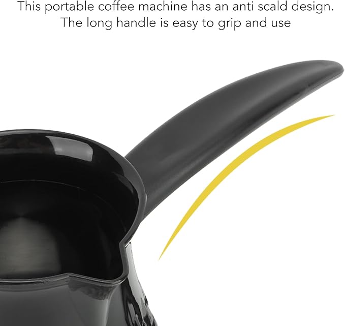 Ejoyous Electric Coffee Maker 600ml Stainless Steel Turkish Coffee Pot with Removable Handle for Home and Travel Electric Kettles for Boiling Water Tea Milk