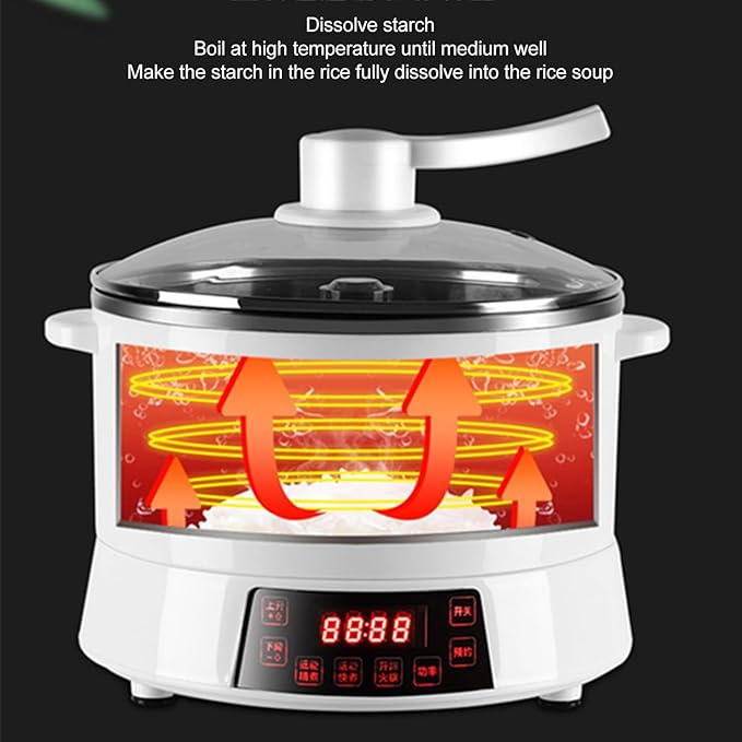 Low Sugar Carbrice Cooker 4L Electric Rice Cooker with 110V Fast Heating 24H Delay Start and Keep Warm Function Rice Maker for Perfectly Cooked Grains