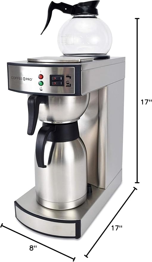 Coffee Pro Dual Brew Commercial 9-Cups Automatic Coffee Maker (CP-RLTXX)