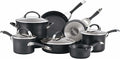 Circulon Symmetry Hard Anodized Nonstick Cookware Pots and Pans Set 11-Piece Black
