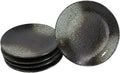 Ebros Gift Artistic Charcoal Grey Tone Hakumu Porcelain Collection Dinnerware Serveware Kitchenware Set Asian Japanese Restaurant Supply (Pack Of 5 Round Appetizer Salad Plates 6 D)